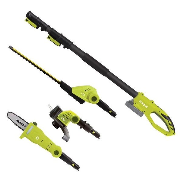 Sun Joe GTS4002C Cordless Lawn Care System, Hedge Trimmer/Pole Saw/Tri