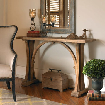 Genessis Reclaimed Wood Console Table By Designer Matthew Williams