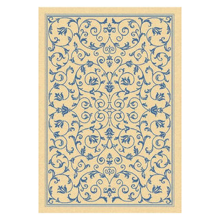 8'X11' Denim Blue Machine Woven Uv Treated Ogee Indoor Outdoor Area Rug 8'X11' Denim Blue Machine Woven Uv Treated Ogee Indoor Outdoor Area Rug