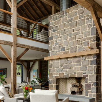 Wrightstown Modern Barn Conversion with Cottage Renovations