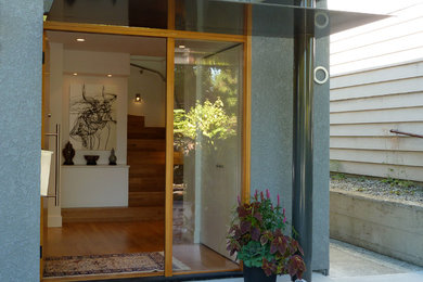 Inspiration for a modern entryway remodel in Vancouver