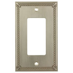 Cosmas - Cosmas Decorative Wall Plates/Outlet Cover, Satin Nickel, 44000 Series - Heavy duty cast metal contruction