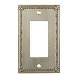 Cosmas - Cosmas Decorative Wall Plates/Outlet Cover, Satin Nickel, 44000 Series - Switch Plates And Outlet Covers