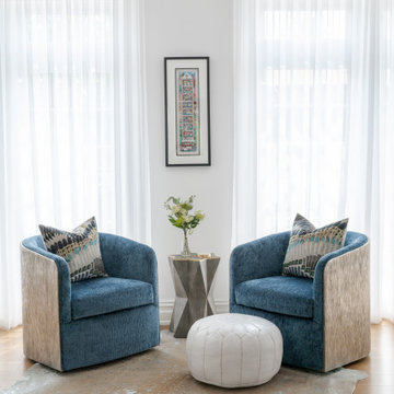 Airy & Eclectic Penthouse Great Room, Scarsdale, NY