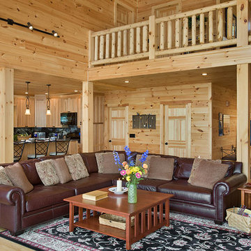 Log Homes & Cabins - Coventry Log Homes - Custom Craftsman #3