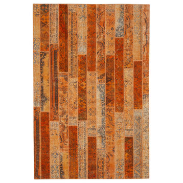 Rug N Carpet - Handwoven Oriental 6' 8" x 10' 0" Antique Patchwork Area Rug