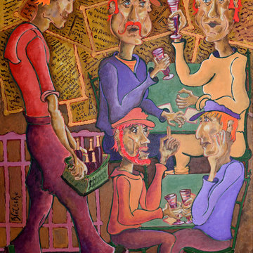 Tient v'la Gwen le livreur de pinard