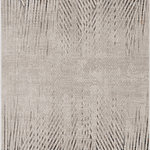 KAS - KAS Inspire 7504 Parker Vintage and Distressed Rug, Ivory and Gray, 5'3"x7'7" - Inspire is a collection of trendy transitional and traditional machine woven rugs with metallic highlights throughout. These beautiful rugs are made in Turkey of shrink polyester and polyester with a 1/4" pile height.