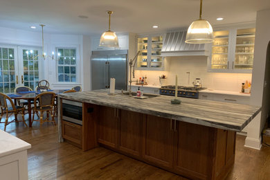 Large transitional kitchen photo in New York