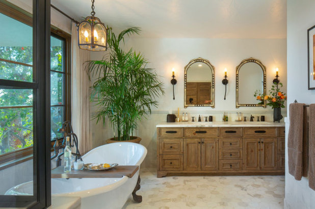 Mediterranean Bathroom by Linda Brettler Architect