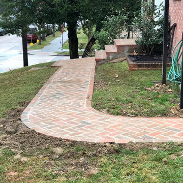Brick Paver Walkway and Steps in Tenleytown, Washington DC