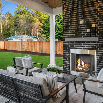 Outdoor Living With Fireplace