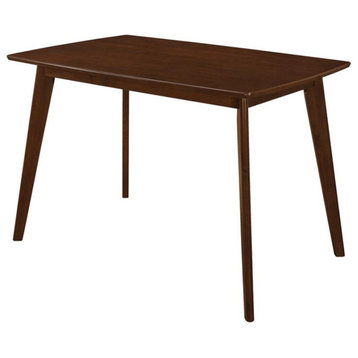 Wood Dining Table with Angled Legs, Chestnut