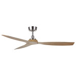 Beacon Lighting - Lucci Air Moto 52" Ceiling Fan, Brushed Nickel - Style meets function in Lucci Air Moto's sleek 3 blade design. Powered by direct current (DC) technology, the Moto uses 40% less electricity than standard alternating current (AC) ceiling fans making it a great energy-efficient cooling solution. The Moto comes with a 6-speed remote control, wall mount and reversible function for both summer and winter. The Lucci Air Moto ceiling fan will make a modern high-performance statement to any indoor or outdoor room of your home.