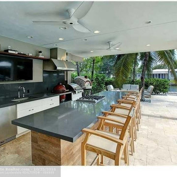 Summer Room and Outdoor Kitchen Addition, Las Olas Waterfront, Ft. Lauderdale