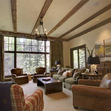rustic interior wood beams and trim