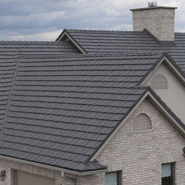 Slate Gray Metal Shake Roofing