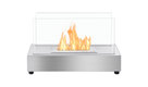 Toby Tabletop Ethanol Fireplace, Stainless Steel