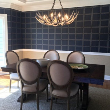 Dining Room wallpaper installation Centennial, CO