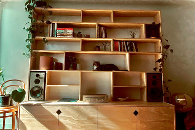 Photo of a scandinavian home design in Melbourne.