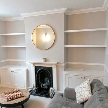 Shaker alcove cabinets greenwich