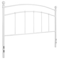 Woodstock Decorative White Metal Queen Size Headboard