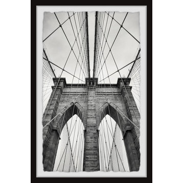 "Bridge Architecture" Framed Painting Print, 12"x18"