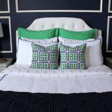 Girl's Navy Bedroom