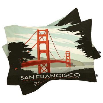 Deny Designs Anderson Design Group San Francisco Pillow Shams, Queen