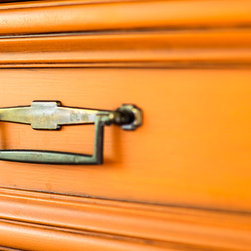 Barcelona Orange Midcentury chest - Accent Chests And Cabinets