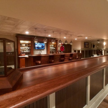 Fontana, WI – Traditional – Stained Cherry Bar Top