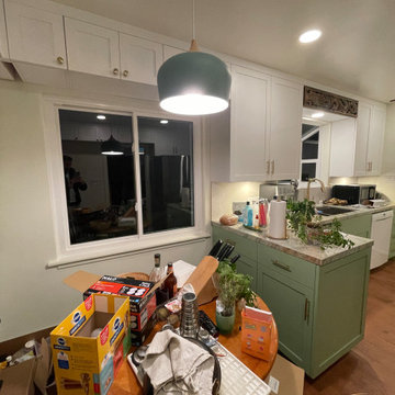 Kitchen Remodel 2024 Oakland/ white and light green