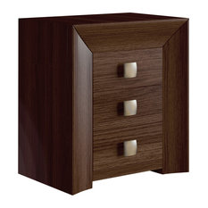 Bohor Bedside Table, Walnut