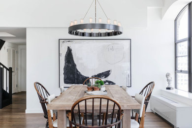 Inspiration for a dining room in New York.