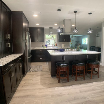 Espresso Shaker Kitchen Remodel