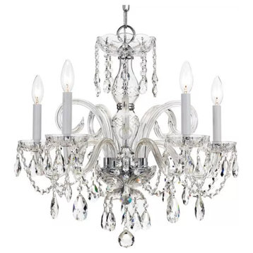 Crystorama 1005-CH-CL-MWP Traditional Crystal - Five Light Chandelier