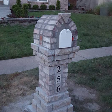 Brick and Stone mailbox in Ballwin, Mo
