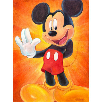 Disney Fine Art Hi I'm Mickey Mouse by BretGallery Wrapped Giclee