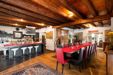 Immagine di una sala da pranzo stile rurale