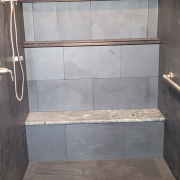 Slate Bathrooms and Sunroom