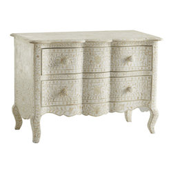 SERPENTINE BONE INLAY CHEST - NEW - Accent Chests And Cabinets