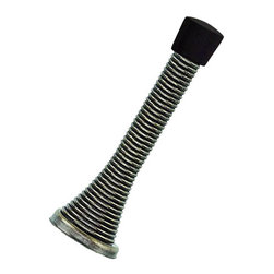 Designers Impressions - Designers Impressions 0723 Antique Brass Spring Door Stop - Door Stops