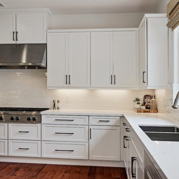 Modern Beachy White Kitchen