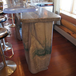 Custom concrete bar - Indoor Pub And Bistro Tables