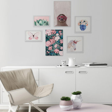 Pink Ascension Hexaptych