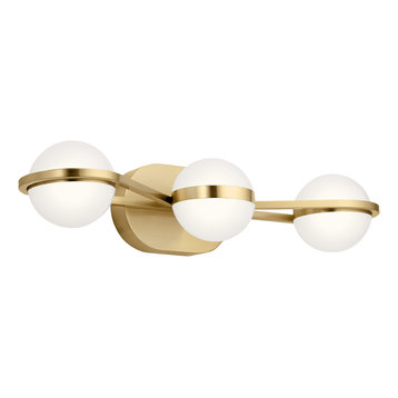Elan 3-Light 24" Bathroom Vanity Light in Champagne Gold