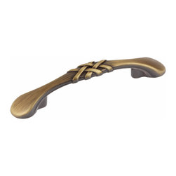 GlideRite Hardware - 3" Center Braided Cabinet Hardware Pull - Cabinet And Drawer Handle Pulls