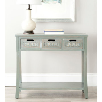 Safavieh Autumn 3-Drawer Console Table, French Gray