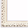 Slope Cream Ornate With Gold Brush Picture Frame, Solid Wood, 12"x18"