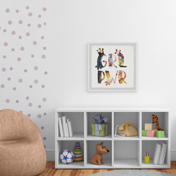 "Girl Power V" Framed Painting Print